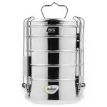 Khatana Stainless Steel Tiffin Box Size 12 (Set of 5)