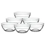 Yera Venus Glass Snack Bowl 215 ml (Set of 6)