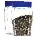 Yera Glass Jar with Blue Lid 1090 ml (Set of 2)