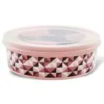Asian Aroma Assorted Round Plastic Spice Box (Design/colour may vary)