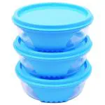 Unica Solouno Assorted Colour Round Plastic Container 450 ml (3 pcs) - Design/colour may vary