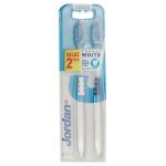 Jordan Target White (Medium) Toothbrush (Pack of 2)