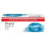 Pears Soft and Fresh Pure Glycerin and Mint Extracts Bathing Soap 125 g (Pack of 6)