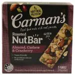 Carman's Roasted Almond, Cashew & Cranberry Nut Bar 175 g