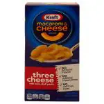 Kraft Macaroni Three Cheese With Mini-Shell Pasta 206 g