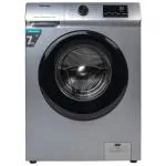 Hisense 7.0 Kg Fully-Automatic Front Loading Washing Machine (WFVB7012MS, Silver, Steam Wash, Built in Heater), Silver