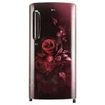 LG 190 litres 3 Star Direct Cool Single Door Refrigerator, Scarlet Euphoria, GL-B201ASED