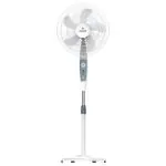 Polycab 400 mm Elanza PP01 Pedestal Fan, White/Grey