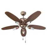 Polycab 1200 mm Superia Lite SP02 Ceiling Fan, Antique Copper Rosewood