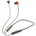 Zebronics Zeb Yoga 3 Wireless Bluetooth Neckband Earphone, 17 hrs playtime, Bluetooth v5.0, Rapid charge, Voice Assistant support for Android/iOS, Magnetic earpiece, Orange
