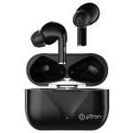 pTron Basspods P181 Bluetooth 5.1 Wireless Headphones, 32Hrs Total Playtime, Passive Noise Cancellation, Immersive Stereo Sound, Touch Controls, Voice Assistance, Type-C Fast Charging & IPX4 (Black)