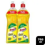 My Home Scrubz Lemon Fighters Concentrate Dishwash Liquid 750 ml (Buy 1 Get 1 Free)