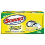 My Home Scrubz Lemon Power Dishwash Bar 150 g