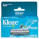 Kloze Advance 3 Skin Friendly Shaving System Cartridges 3 pcs