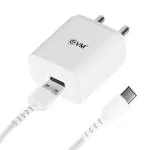 EVM Charger with Micro USB Cable CH01 White