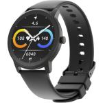 Ambrane FitShot Surge Smart Watch with IP68 Water Resistant, Black