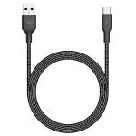 Itel ICD-C33 Nylon Braided USB-C Cable, Black