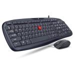 iBall Wintop V3.0 SoftKey Wired Keyboard and Mouse Combo, Black