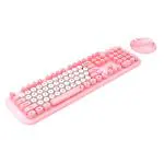 iGear KeyBee Pro Wireless Keyboard and Mouse Combo, Pink