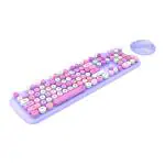 iGear KeyBee Pro Wireless Keyboard and Mouse Combo, Purple