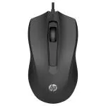 HP 100 Optical USB Wired Mouse, Black