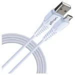 PTron 1M Solero M241 2.4A Micro USB Charging Cable (White)