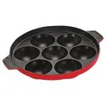 Aramex Red Aluminium Non-Stick 7 Cavity Appam Patra 180 g