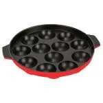Aramex Red Aluminium Non-Stick 12 Cavity Appam Patra 180 G