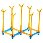 Polyset Plastic Marina Assorted Glass Stand - Design / Colour may vary