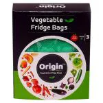 Origin Reusable and Washable Vegetable Fridge Bag 30x15 cm (Pack of 3)