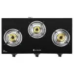 Singer Maxiflare Steel Glasstop 3 Burner LPG Gas Stove