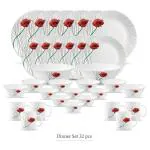 Diva Classique Soul Passion Glass Opal Dinner Set (32 pcs)