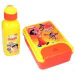 Pratap Chhota Bheem Assorted Polypropylene One Lock Lunch Box Set 2 pcs - Design/colour may vary