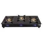 Surya Flame Aura Glass Top 3 Burner