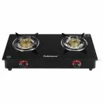 Fabiano Smart Black 2 Burner Automatic Ignition With 6mm Toughened Glass Cooktop