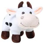 Webby Plush Adorable Standing Cow With Smiling Face Stuffed Soft Doll Toy for Kids