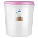 Joyo Storewell Transparent Plastic Container with Pink Lid 30 L