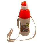 SKI Coolbuddy Avengers Print Round Plastic Insulated Water Bottle 480 ml