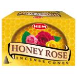 HEM Honey Rose Incense Cones 120 pcs