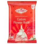 Om Bhakti Cotton Flower Batti/Wick for Diya 60 pcs