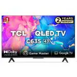 Buy TCL 109 cm (43 inch) 2Yr Warranty Ultra HD (4K) QLED Smart TV, 43C635  Online at Best Prices in India - JioMart.