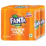Fanta Added Orange Flavour Snack Pack 300 ml (Pack of 6)