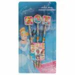 Disney Princess Cinderella Pencil with Rubber Topper Set