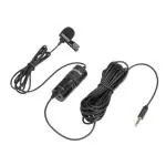 Boya BY-M1 Pro Omnidirectional Lavalier Condenser Microphone with Gain control for video use (Black)