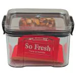 Steelo So Fresh Square Frame Up Transparent Plastic Container 460 ml