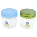 Home One Assorted Round Small Glass Jar 320 Ml