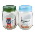 Home One Assorted Round Glass Jar 1810 ml (Design/colour may vary)