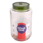 Home One Round Glass Jar 3000 ml (Design/colour may vary)
