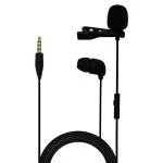 JBL CSLM30 Omnidirectional Clip On Lavalier Microphone For Conference Calls, Content Creation, Recording, Phone Calls (Black)
