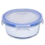 Sanjeev Kapoor Lock and Lock Clear Round Glass Container 400 ml